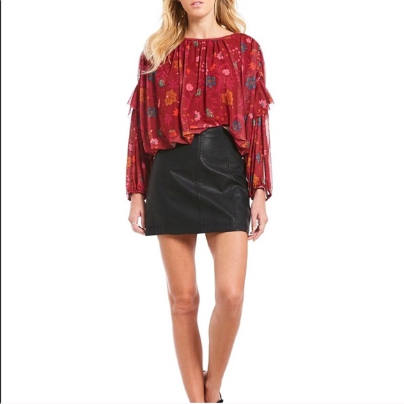 Free People Wildflower Blouse Small - Picture 4 of 6